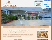 Tablet Screenshot of hotelclassique.in