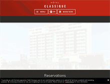 Tablet Screenshot of hotelclassique.com